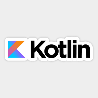 Kotlin logo - programming language Sticker